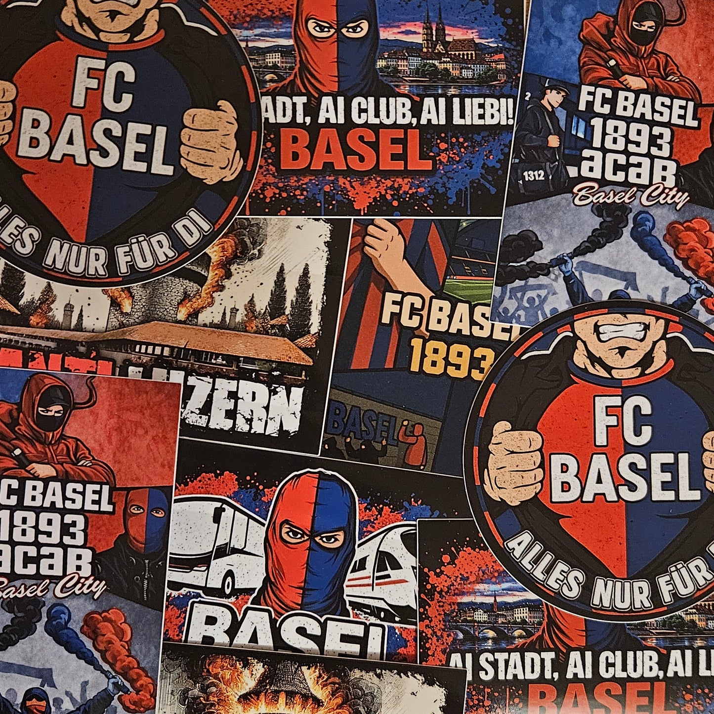 FC BASEL Sticker-Mix